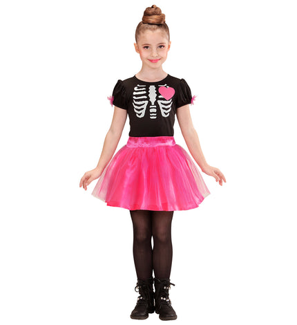 e-carnavalskleding-SYK Skelet ballerina jurkje meisje