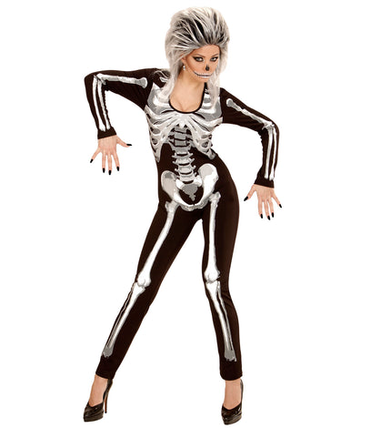 e-carnavalskleding-SYK Skelet dames jumpsuits