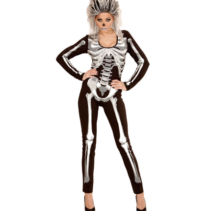 e-carnavalskleding-SYK Skelet dames jumpsuits