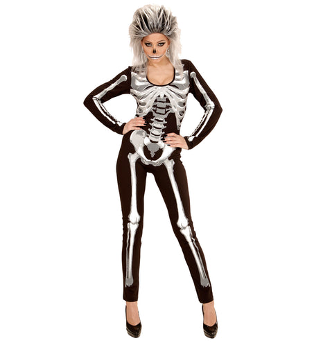 e-carnavalskleding-SYK Skelet dames jumpsuits