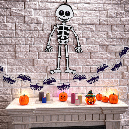 e-carnavalskleding-SYK Skelet hangdecoratie 53cm