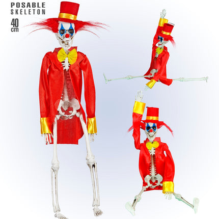 e-carnavalskleding-SYK Skelet horror clown 40cm