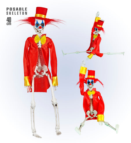 e-carnavalskleding-SYK Skelet horror clown 40cm