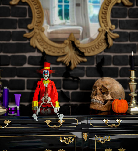 e-carnavalskleding-SYK Skelet horror clown 40cm