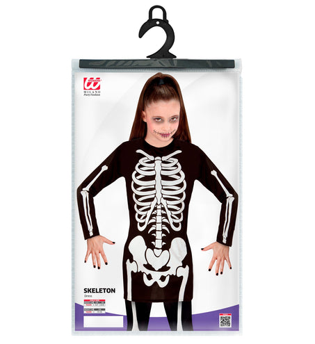 e-carnavalskleding-SYK Skelet jurkje bones