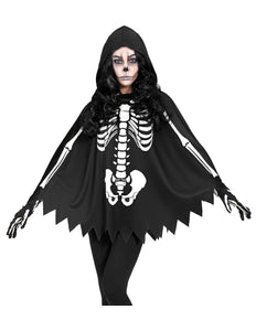 e-carnavalskleding-SYK Skelet poncho halloween volwassenen