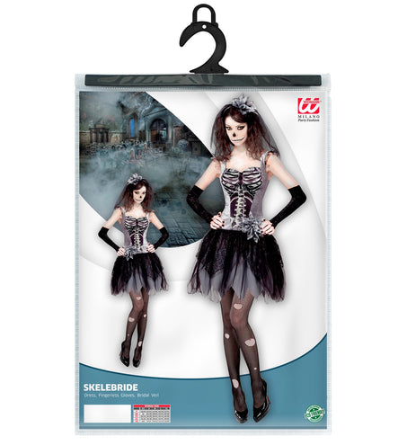 e-carnavalskleding-SYK Skeletjurkje ballerina zwart