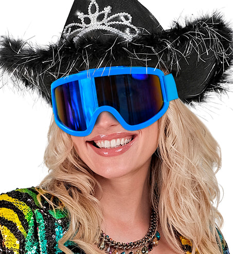 e-carnavalskleding-SYK Skibril blauw
