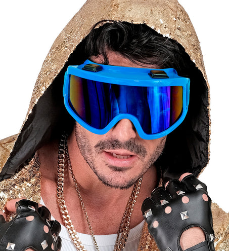 e-carnavalskleding-SYK Skibril blauw