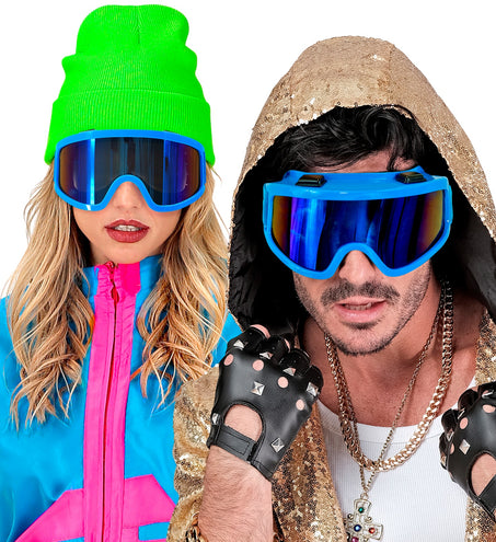 e-carnavalskleding-SYK Skibril blauw