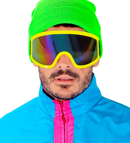 e-carnavalskleding-SYK Skibril geel