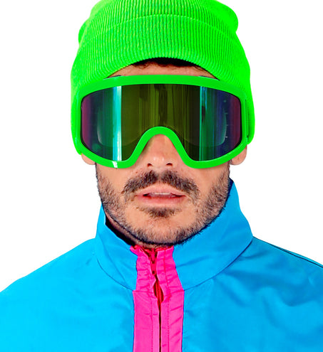 e-carnavalskleding-SYK Skibril neon groen