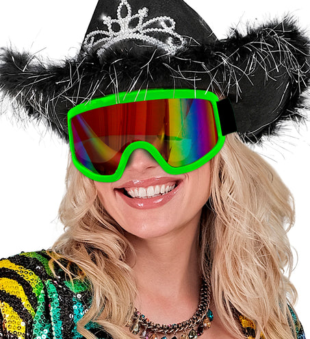 e-carnavalskleding-SYK Skibril neon groen