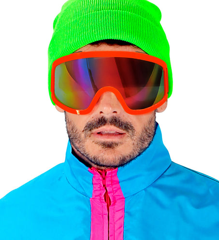 e-carnavalskleding-SYK Skibril neon oranje