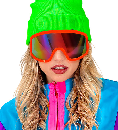e-carnavalskleding-SYK Skibril neon oranje