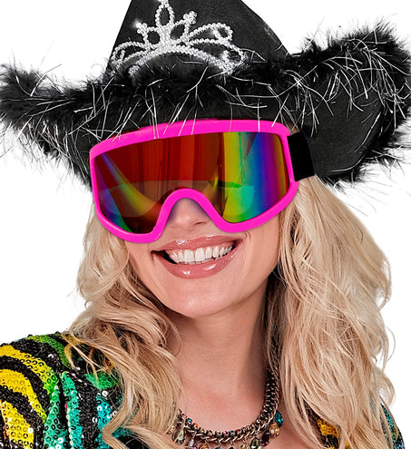 e-carnavalskleding-SYK Skibril roze