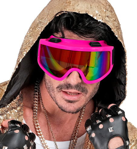 e-carnavalskleding-SYK Skibril roze