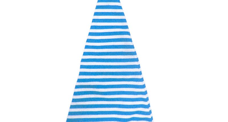 e-carnavalskleding-SYK slaapmuts blauw-wit