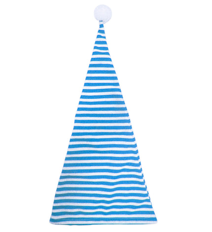 e-carnavalskleding-SYK slaapmuts blauw-wit