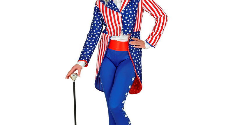 e-carnavalskleding-SYK Slipjas Amerika USA dames