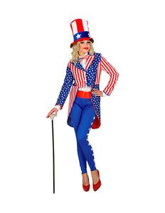 e-carnavalskleding-SYK Slipjas Amerika USA dames