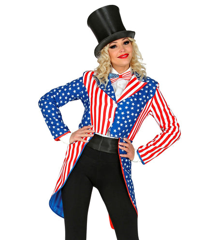 e-carnavalskleding-SYK Slipjas Amerika USA dames