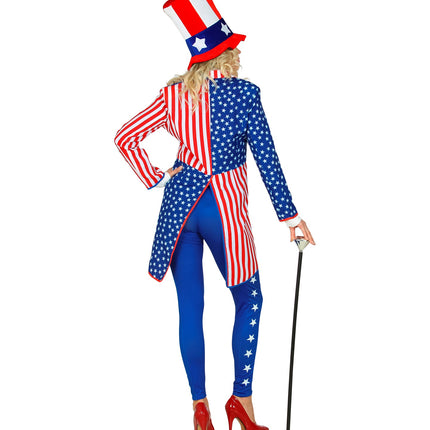 e-carnavalskleding-SYK Slipjas Amerika USA dames
