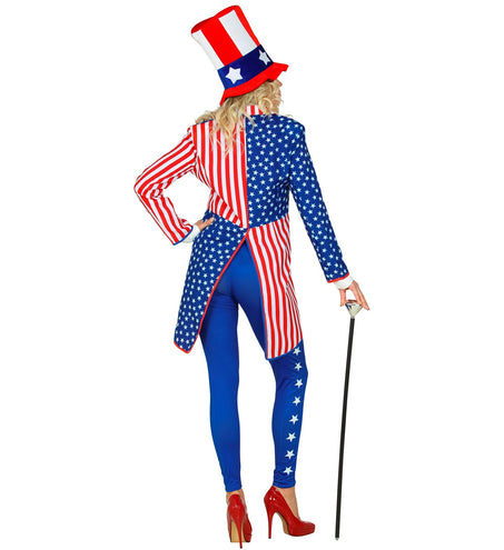 e-carnavalskleding-SYK Slipjas Amerika USA dames