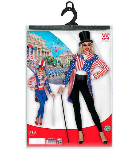 e-carnavalskleding-SYK Slipjas Amerika USA dames