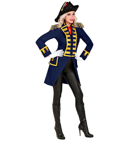 e-carnavalskleding-SYK Slipjas blauw dames
