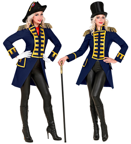 e-carnavalskleding-SYK Slipjas blauw dames