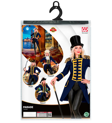 e-carnavalskleding-SYK Slipjas blauw dames