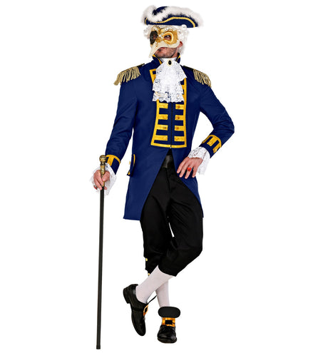 e-carnavalskleding-SYK Slipjas blauw heren