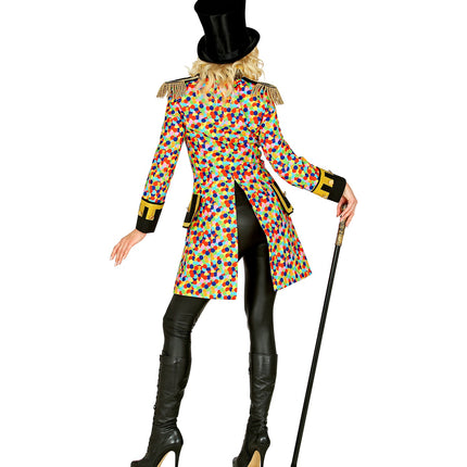 e-carnavalskleding-SYK Slipjas Clown carnaval meerkleurig dames