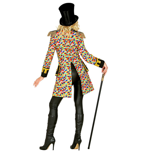 e-carnavalskleding-SYK Slipjas Clown carnaval meerkleurig dames