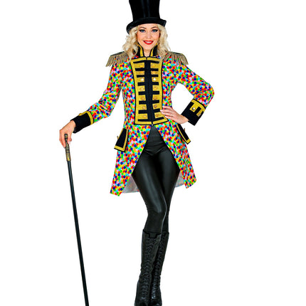 e-carnavalskleding-SYK Slipjas Clown carnaval meerkleurig dames