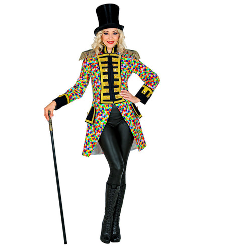 e-carnavalskleding-SYK Slipjas Clown carnaval meerkleurig dames