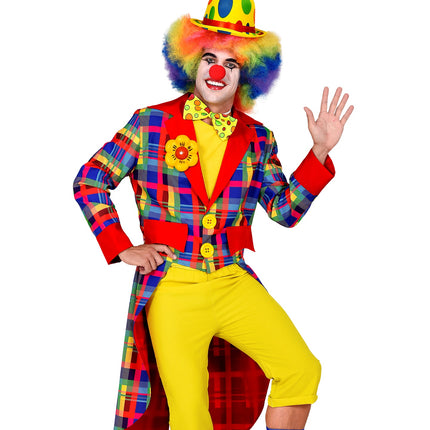e-carnavalskleding-SYK Slipjas clown geruit multi heren