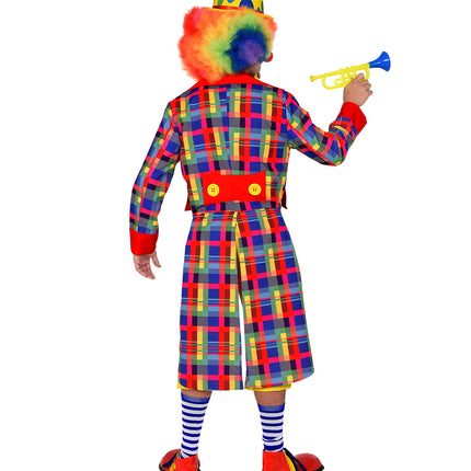 e-carnavalskleding-SYK Slipjas clown geruit multi heren
