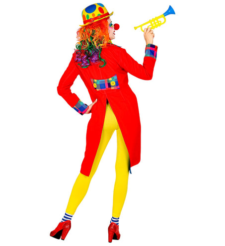 e-carnavalskleding-SYK Slipjas clown rood dames