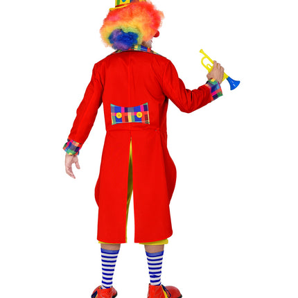 e-carnavalskleding-SYK Slipjas clown rood heren