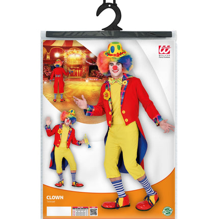 e-carnavalskleding-SYK Slipjas clown rood heren