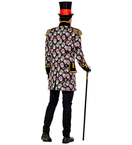 e-carnavalskleding-SYK Slipjas day of dead schedels heren