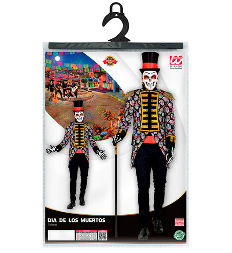 e-carnavalskleding-SYK Slipjas day of dead schedels heren