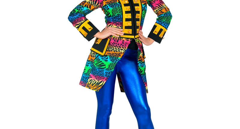 e-carnavalskleding-SYK Slipjas disco zebra jaren 80 dames