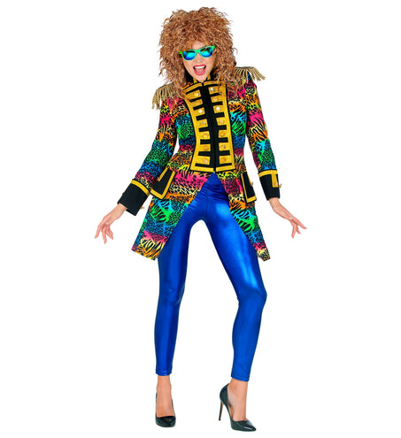 e-carnavalskleding-SYK Slipjas disco zebra jaren 80 dames