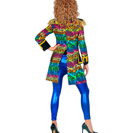 e-carnavalskleding-SYK Slipjas disco zebra jaren 80 dames