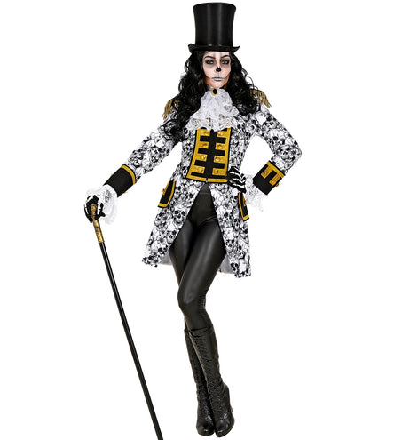 e-carnavalskleding-SYK Slipjas halloween schedels dames