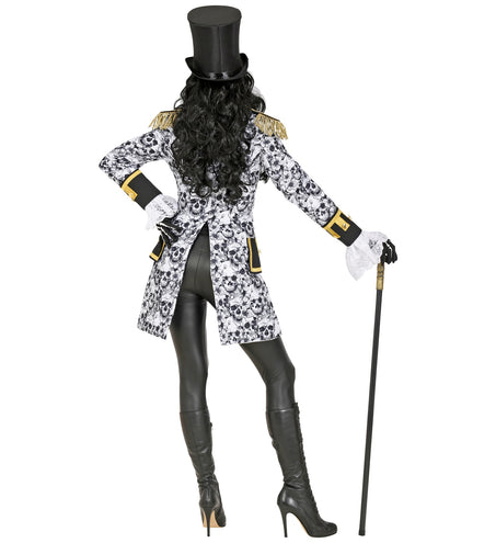 e-carnavalskleding-SYK Slipjas halloween schedels dames