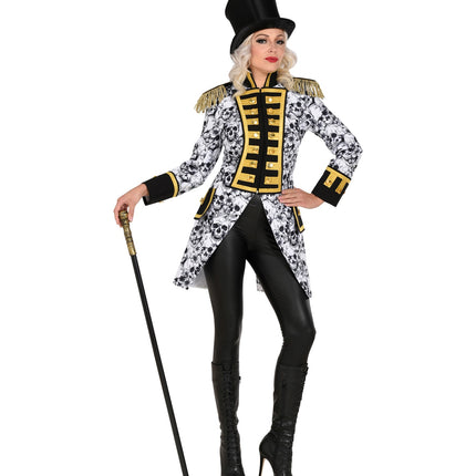 e-carnavalskleding-SYK Slipjas halloween schedels dames
